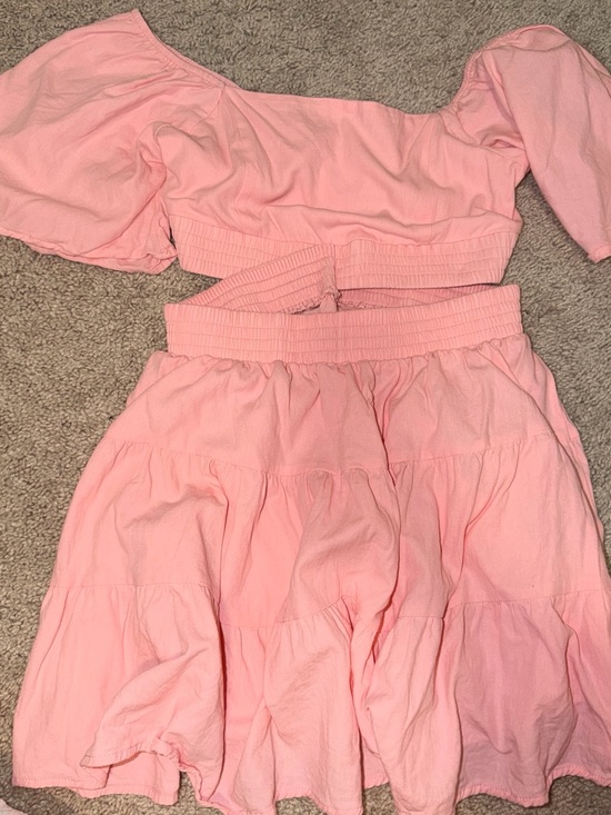 Velvet Dresses & Skirts - Velvet Pink Two-Piece Mini Dress